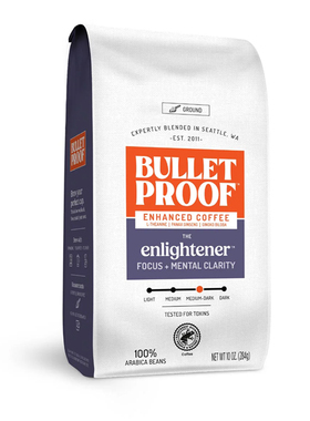 Bulletproof-防弹咖啡集中注意力思路清晰中深度烘焙咖啡粉 284g