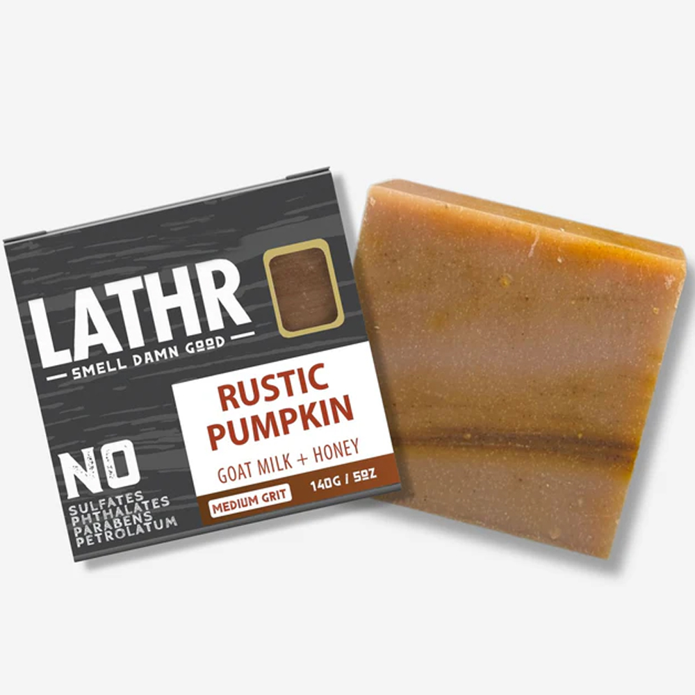 Lathr-Rustic Pumpkin Soap Bar 南瓜蜂蜜威士忌朗姆酒滋养香皂