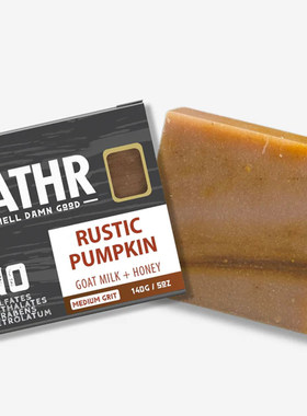 Lathr-Rustic Pumpkin Soap Bar 南瓜蜂蜜威士忌朗姆酒滋养香皂