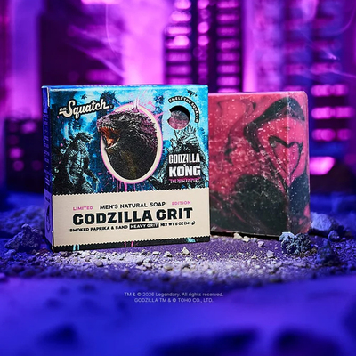 Dr. Squatch-Godzilla Grit哥斯拉杜松薄荷烟熏雪松香 天然身体皂