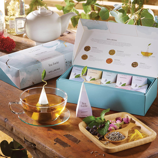 Tea Forte-Wellbeing绿茶拼配草本花草精神焕发有活力茶礼品套装