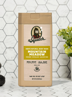 Dr. Squatch-融合了橙花桉树麝香泡沫丰富卓越配方深层清洁沐浴露