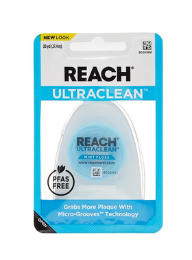 Reach-美国 Ultraclean清凉薄荷清洁牙缝卷牙线便携剔牙线27.4m