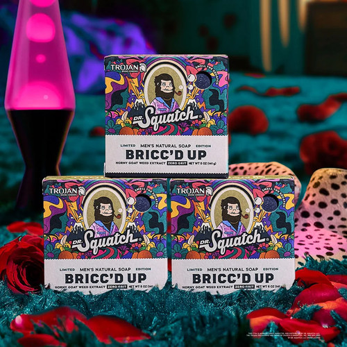 Dr. Squatch-Bricc'd Up柔肤蚕丝肽和少许淫羊藿提取物滋养身体皂