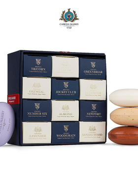 Caswell Massey-木纹檀香经典6号畅销合集男女沐浴皂套装礼盒12块