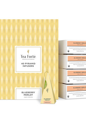 Tea Forte-Blueberry Merlot茶叶锦标赛蓝莓梅洛金字塔茶包礼盒