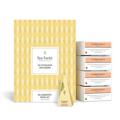 Tea Forte-Blueberry Merlot茶叶锦标赛蓝莓梅洛金字塔茶包礼盒