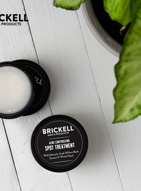 Brickell-水杨酸 祛痘去闭口黑头粉刺天然成分修护男士清痘霜15ml