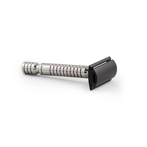 RazoRock-MJ-90A航空铝块头316L不锈钢杆CNC铣削双刃安全剃须刀