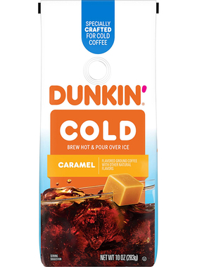 Dunkin' Donuts-唐恩都乐Cold Caramel 焦糖风味冰冷萃咖啡粉283g