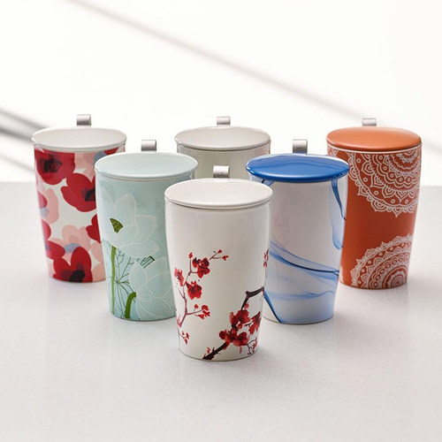 陶瓷双层隔热过滤茶杯