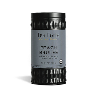 Tea Forte-PEACH BRULEE桃子布丁浓郁芒果椰子万寿菊红茶罐装茶叶