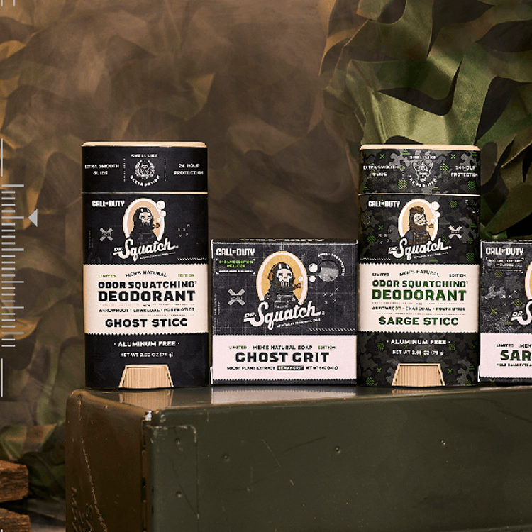要绝版Dr. Squatch-Call of Duty使命召唤3限定香皂除臭棒