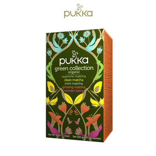 Pukka-普卡 净化薄荷人参至尊抹茶浆果 5款绿茶系列花草茶 20袋