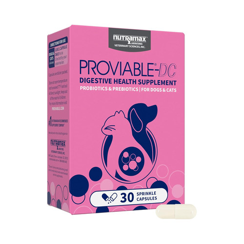 Nutramax-每日消化健康补充剂含多种菌株犬猫专用益生菌胶囊80粒