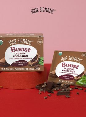 Four Sigmatic-Boost 提升冬虫夏草生姜补充能量提神热可可粉10包