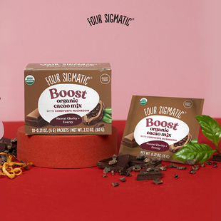 提升冬虫夏草生姜补充能量提神热可可粉10包 Boost Four Sigmatic