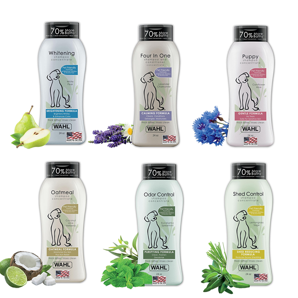 Wahl-滋润皮肤缓解痒痒燕麦配方桉树猫咪狗狗香波沐浴露合集690ml