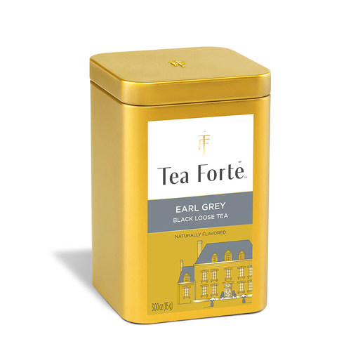 Tea Forte-伯爵红茶EARL GREY TEA佛手柑和柑橘皮香气罐装茶叶85g