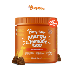 Zesty Paws-缓解季节性过敏呵护肠道强健体格活力充沛狗狗软嚼片