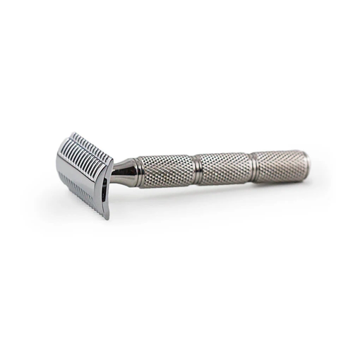RazoRock-SLOC 镀铬锌合金316L不锈钢双刃自润滑安全剃须刀刮胡刀