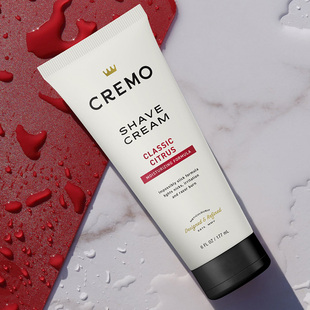 Cremo克雷莫经典柑橘超级润滑亲肤软化胡须原始经典剃须软膏177ml