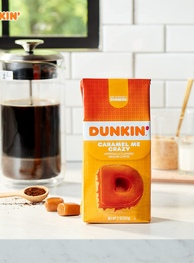 Dunkin' Donuts-唐恩都乐疯狂焦糖咖啡蛋糕调味中度烘焙咖啡粉