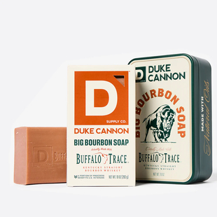 Duke Cannon-铁盒波本威士忌香氛木质调男士身体香皂沐浴皂283g