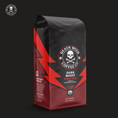 Death Wish 死亡之愿超浓烈高咖啡因中深度烘焙纯黑咖啡豆453g