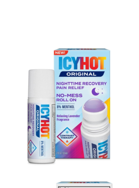 Icy Hot-Pain Relief缓解疼痛肌肉酸痛冰热夜间舒缓止痛滚珠棒