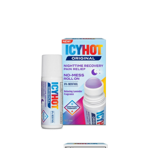 Icy Hot-Pain Relief缓解疼痛肌肉酸痛冰热夜间舒缓止痛滚珠棒