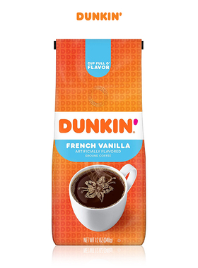 Dunkin' Donuts-唐恩都乐 French Vanilla 法国香草 咖啡粉 340g
