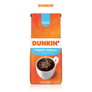 French 唐恩都乐 Vanilla 法国香草 340g Dunkin 咖啡粉 Donuts