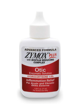 Zymox-舒缓瘙痒发红含1%氢化可的松适用于犬猫高级配方耳部护理液