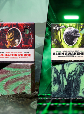 Dr. Squatch-异形与铁血战士™散发星际迷雾和丛林气息 限量香皂