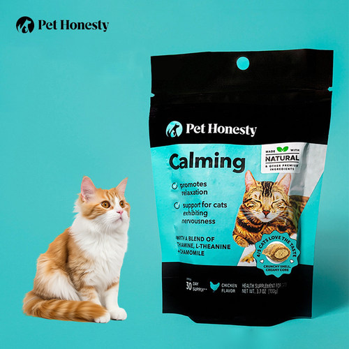 Pet Honesty-舒缓猫咪紧张焦虑草本提取 双重质地舒缓营养补充剂