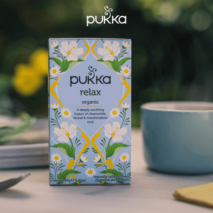 Pukka-普卡 Relax 放松清新安定情绪支持消化缓解压力花草茶 20袋