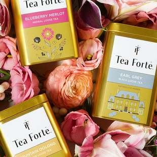 桃子乌龙茶叶 有益于心脏肠道健康提升精力头脑清醒罐装 Tea Forte