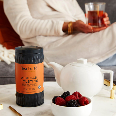 Tea Forte-甜美浆果和玫瑰富含抗氧化剂香醇顺滑酸甜平衡罐装茶叶