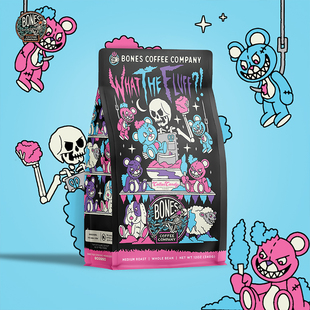 Bones Coffee-白骨咖啡 浆果棉花糖风味 中度烘焙调味咖啡豆 340g