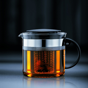 Bodum-波顿 BISTRO NOUVEAU 耐冷热玻璃树脂滤网茶壶 葡萄牙制造