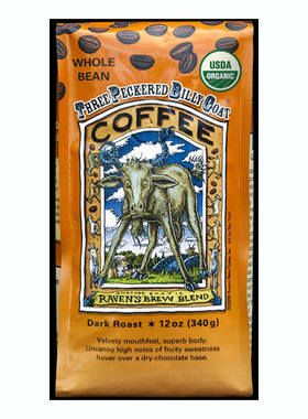 Raven's Brew-比利山羊Billy Goat高咖啡因深度烘焙咖啡豆 340g