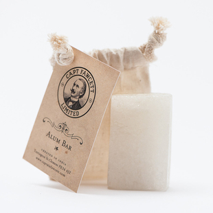 Captain Fawcett-福塞特船长Alum 剃须后舒缓皮肤传统明矾块 90g