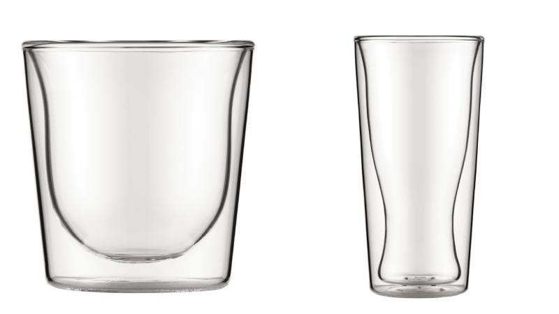 Bodum-波顿 SKAL 透明双层耐冷热玻璃 饮料/咖啡/啤酒杯 2只