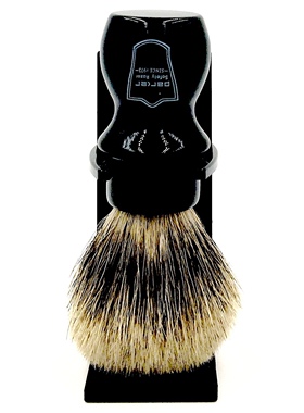 Parker-美国帕克 BMPB 纯鬓毛 豪华黑色手柄剃须刷 含刷架