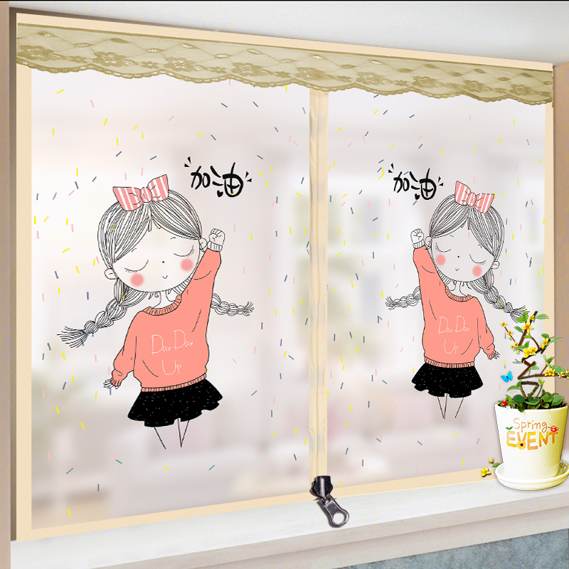 窗帘加厚防风保暖冬季阳台密封