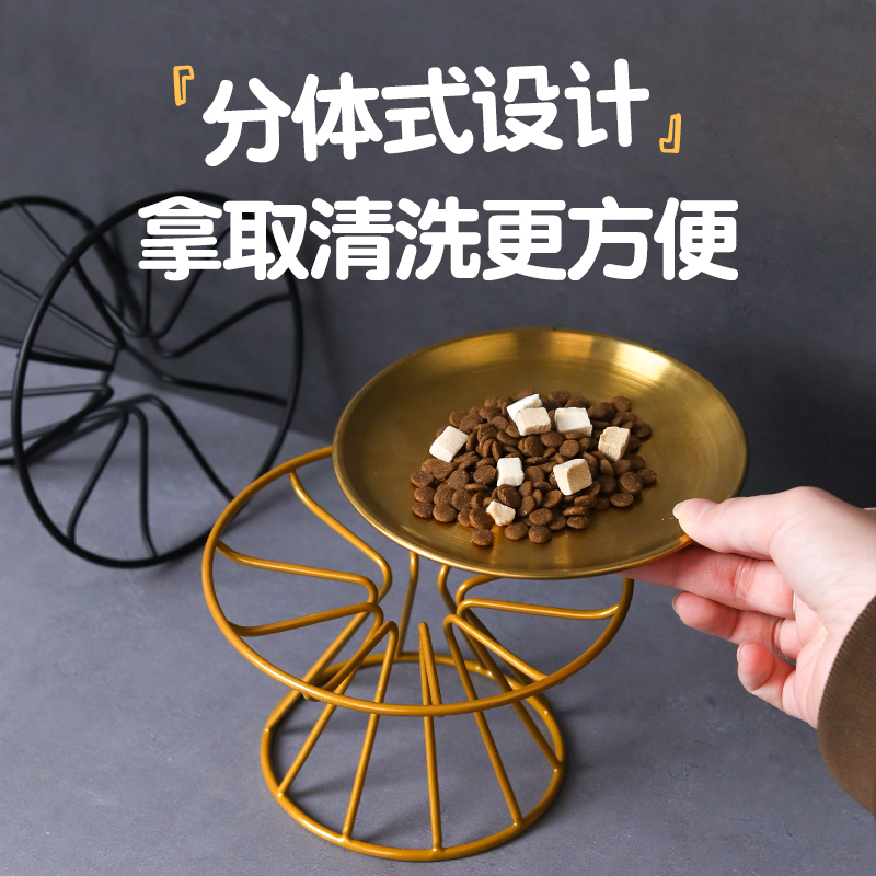 宠物不锈盘架碗北欧猫碗
