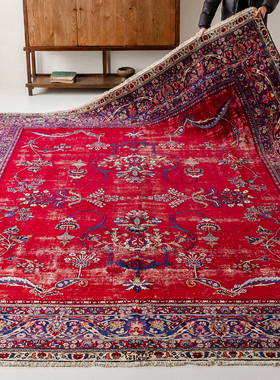 视觉味道 伊朗Mashhad进口手工羊毛地毯客厅波斯高端复古800570