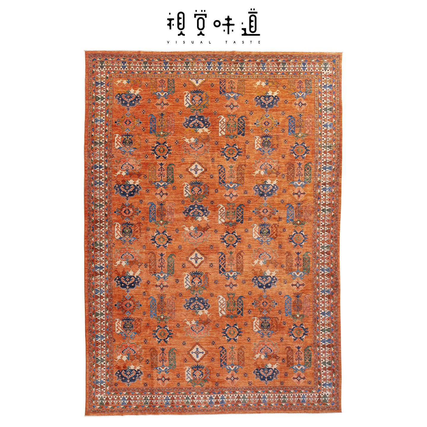 视觉味道 阿富汗进口手工打结羊毛地毯复古波斯民族风客厅大地毯,居家布艺,地毯,淘宝优惠券,粉丝福利购,淘宝优惠卷