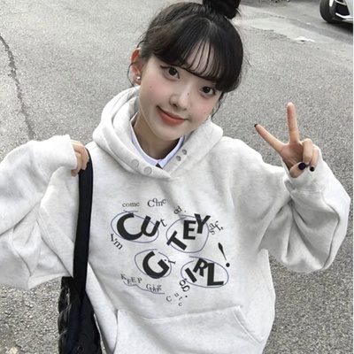 【重磅纯棉】秋冬美式连帽卫衣女